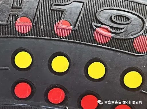 輪胎均勻性、動平衡檢測結(jié)果新型色帶標(biāo)識系統(tǒng)方案