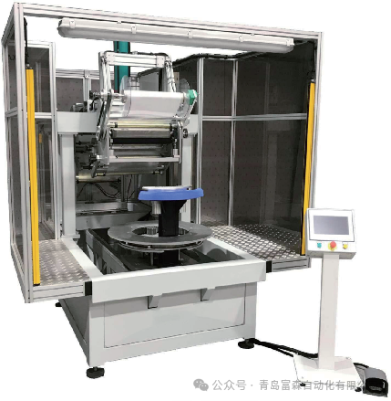 輪胎胎側(cè)彩色圖案熱貼機自動貼標(biāo)機
